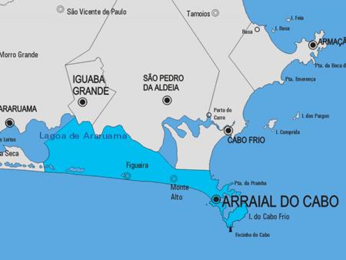 Kort i Arraial do Cabo kommune