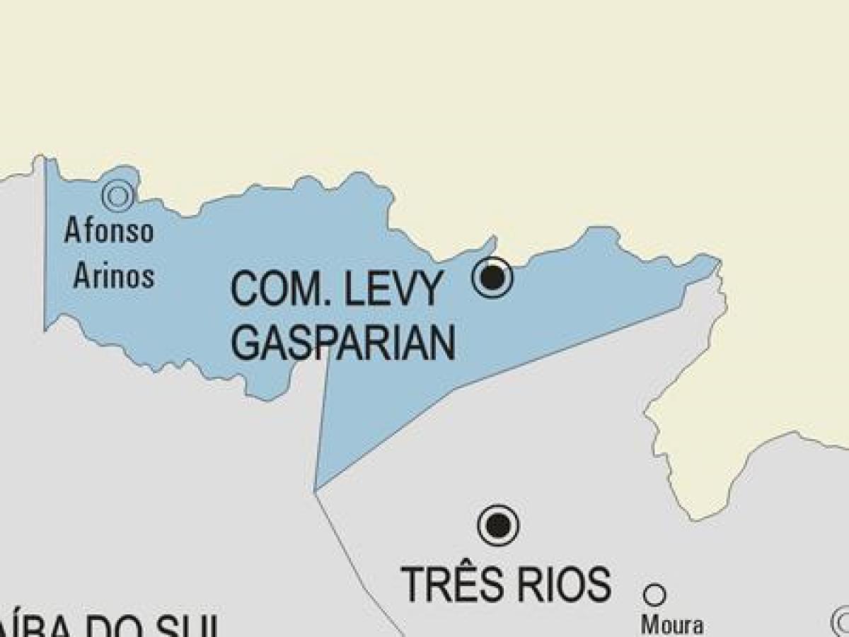 Kort over Casimiro de Abreu kommune