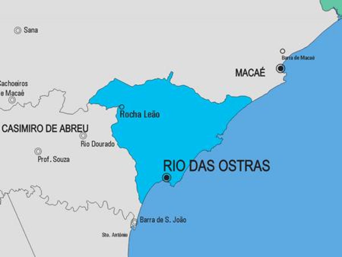 Kort over Rio de Janeiro kommune