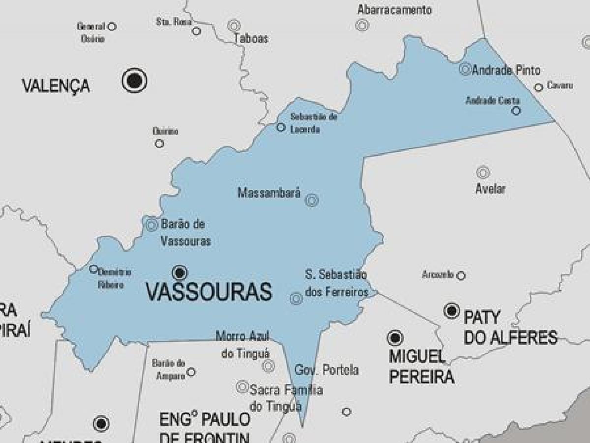 Kort over Varre-Sai kommune