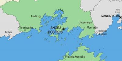 Kort Angra dos Reis kommune