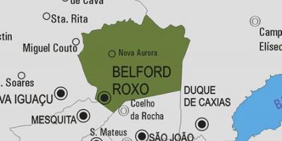 Kort over Belford Roxo kommune