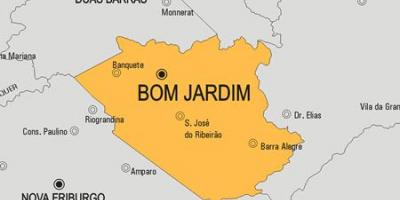 Kort over Bom Jardim kommune