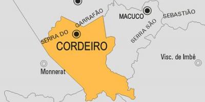 Kort over Cordeiro kommune