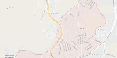 Kort over Curicica