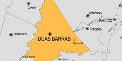 Kort over Duas Barras kommune