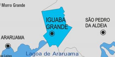 Kort over Iguaba Grande kommune