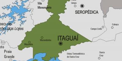 Kort over Itaguaí kommune
