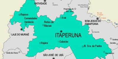 Kort over Itaperuna kommune