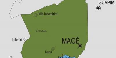 Kort over Magé kommune