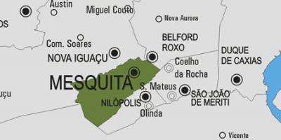 Kort over Mesquita kommune