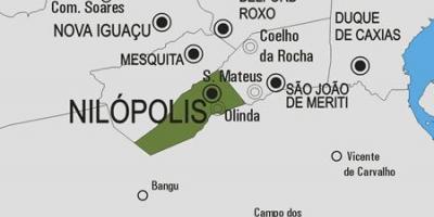 Kort over Nilópolis kommune