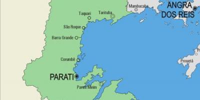 Kort af Parati kommune