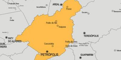 Kort i Petrópolis kommune