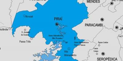 Kort over Piraí kommune