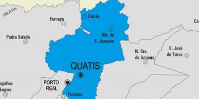 Kort over Quatis kommune