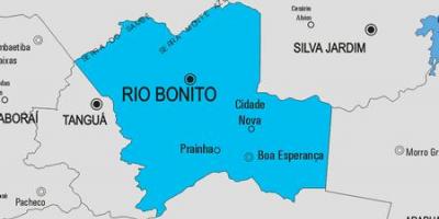 Kort over Rio das Flores kommune