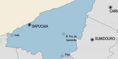 Kort over Sapucaia kommune