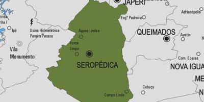 Kort over Seropédica kommune