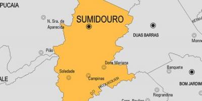 Kort over Sumidouro kommune