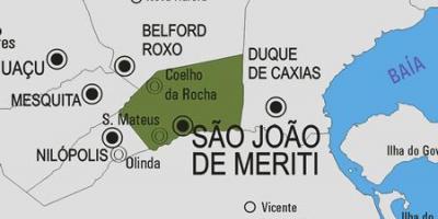 Kort over São João de Meriti kommune