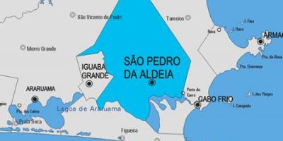 Kort over São Pedro da Aldeia kommune