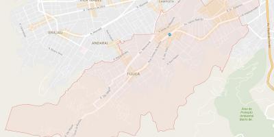 Kort over Tijuca