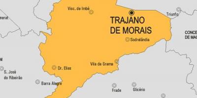 Kort over Trajano de Morais kommune