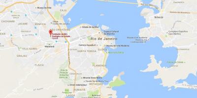 Kort af hoteller i Rio de Janeiro