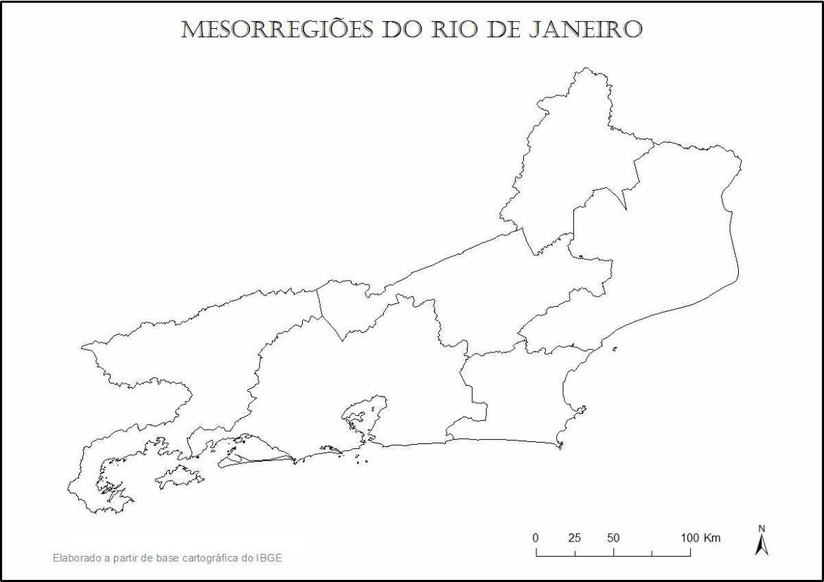 Kort over Rio de Janeiro jomfru
