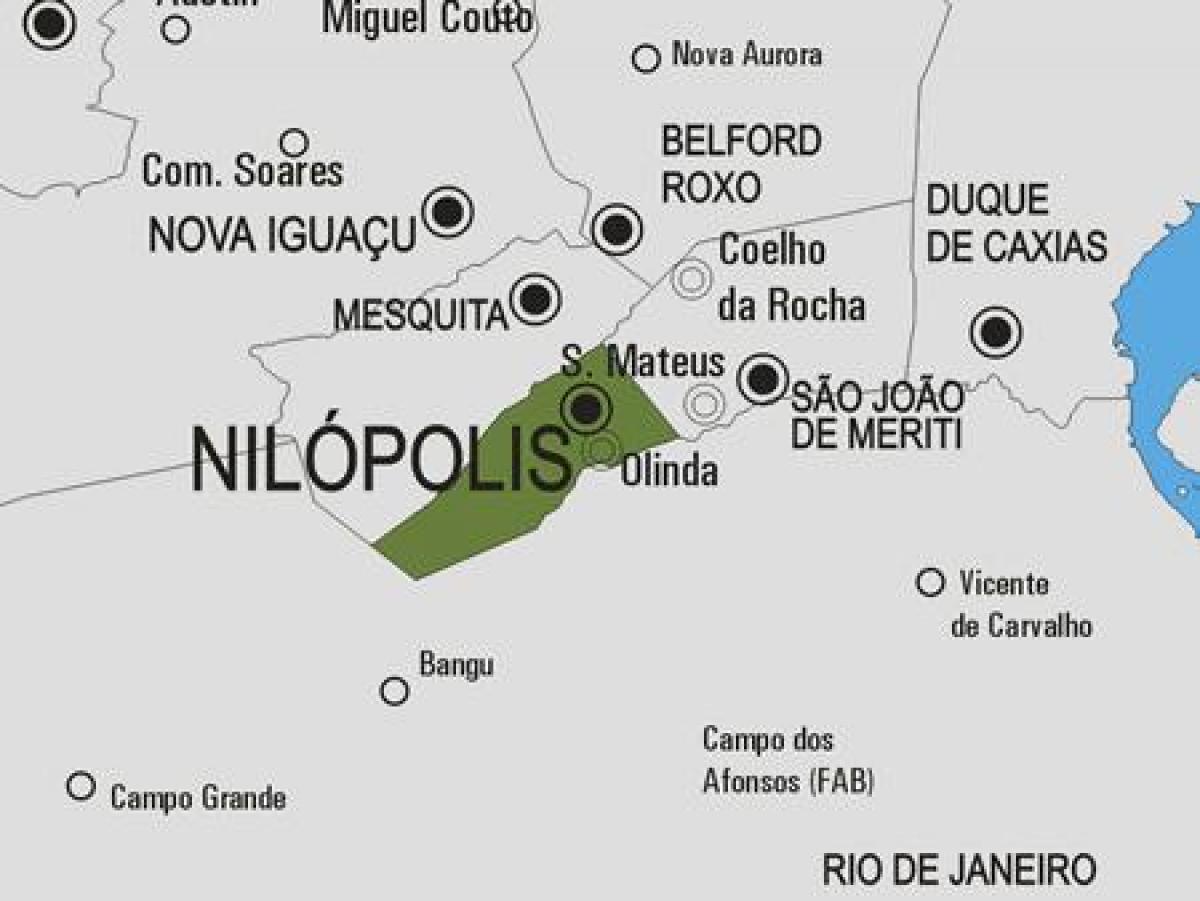 Kort over Nilópolis kommune