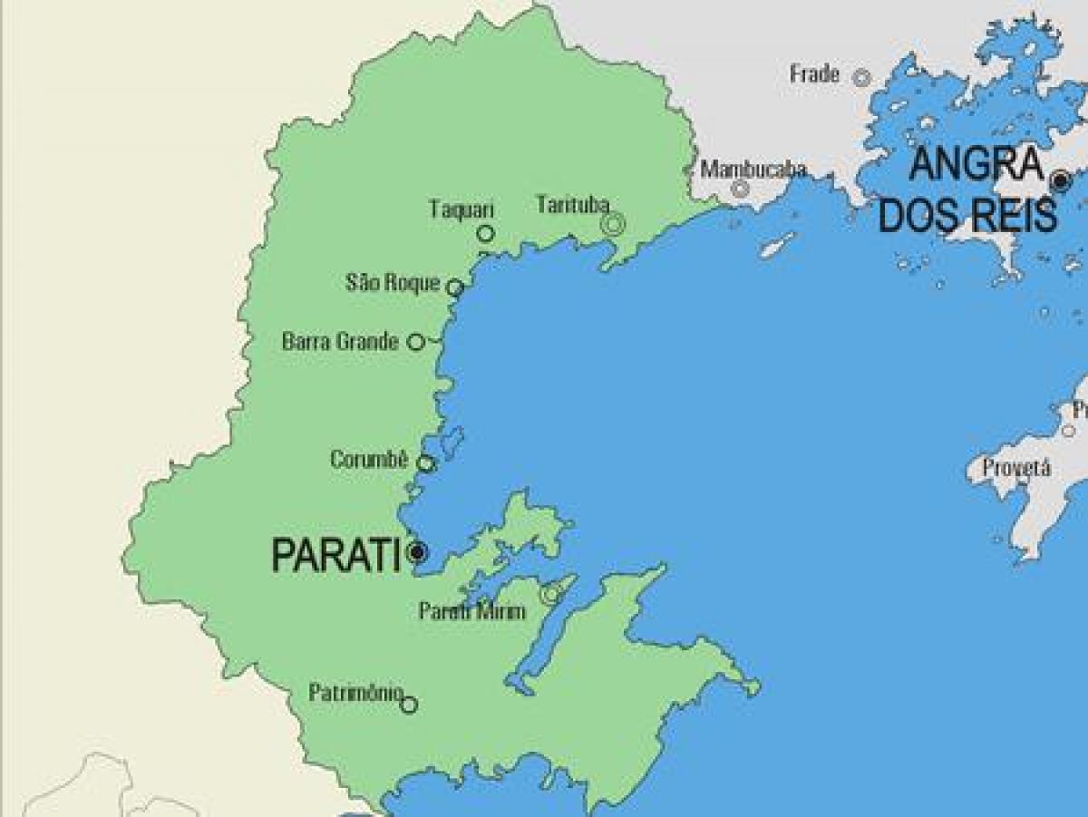 Kort af Parati kommune