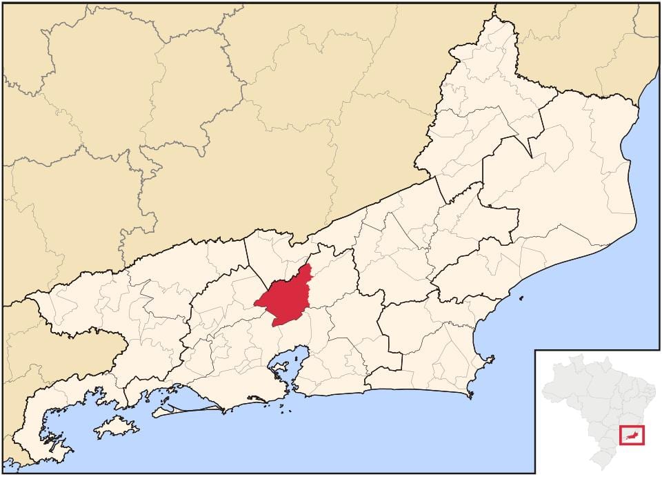 Kort i Petrópolis