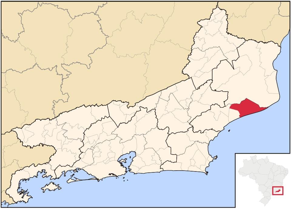 Kort over Quissamã