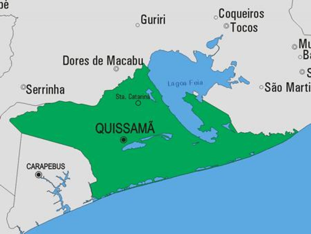 Kort over Quissamã kommune