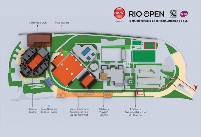 Kort over Rio Åben