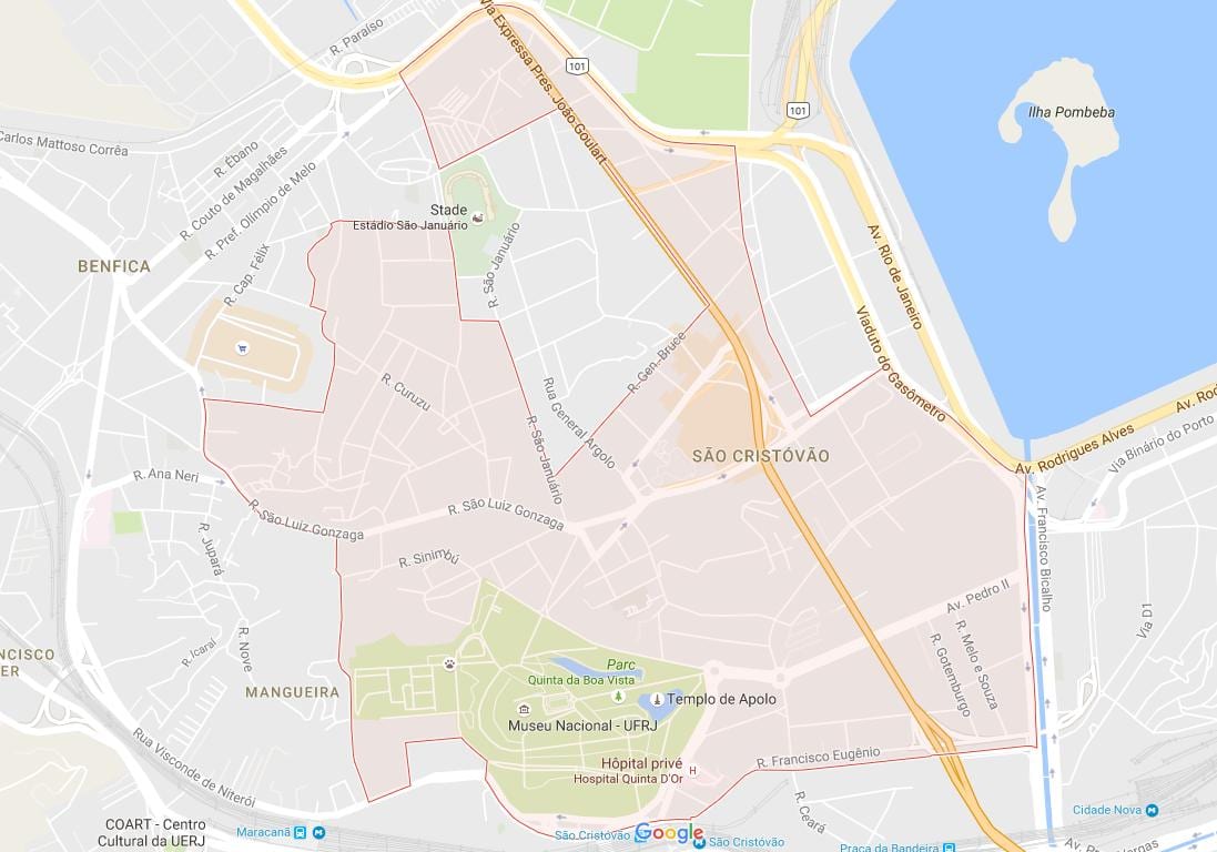 Kort over São Cristóvão