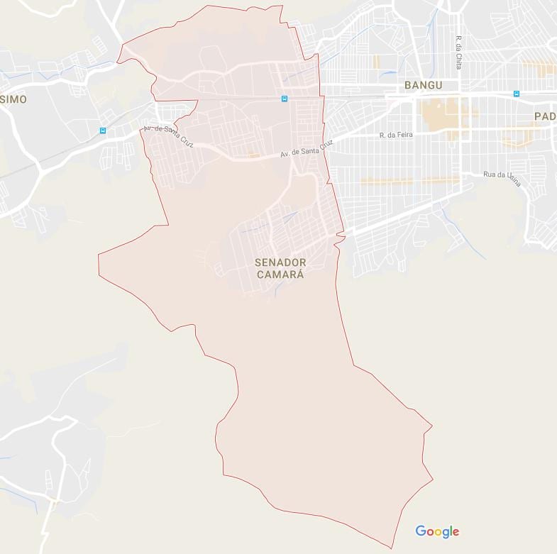 Kort over Senador Camará