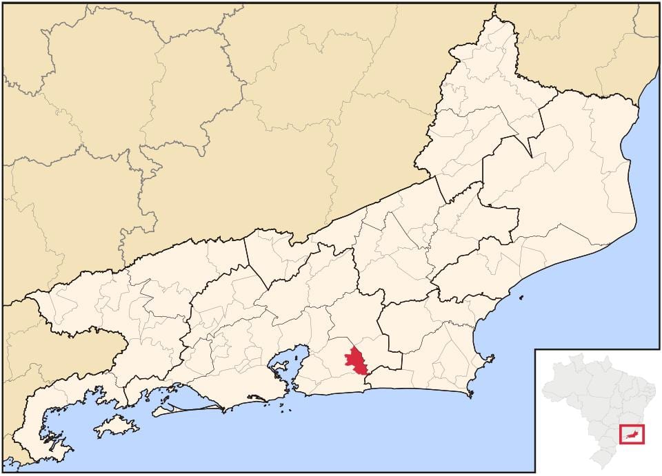 Kort over Tanguá