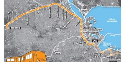Kort over BRT TransBrasil