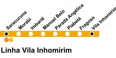 Kort over SuperVia - Line Vila Inhomirim